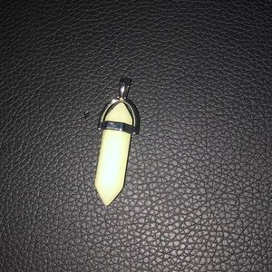 lime green chakra crystal necklace